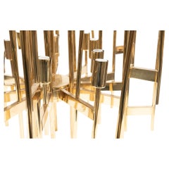 CHANDELIER ITALIAN BRASS - 24 plafonniers