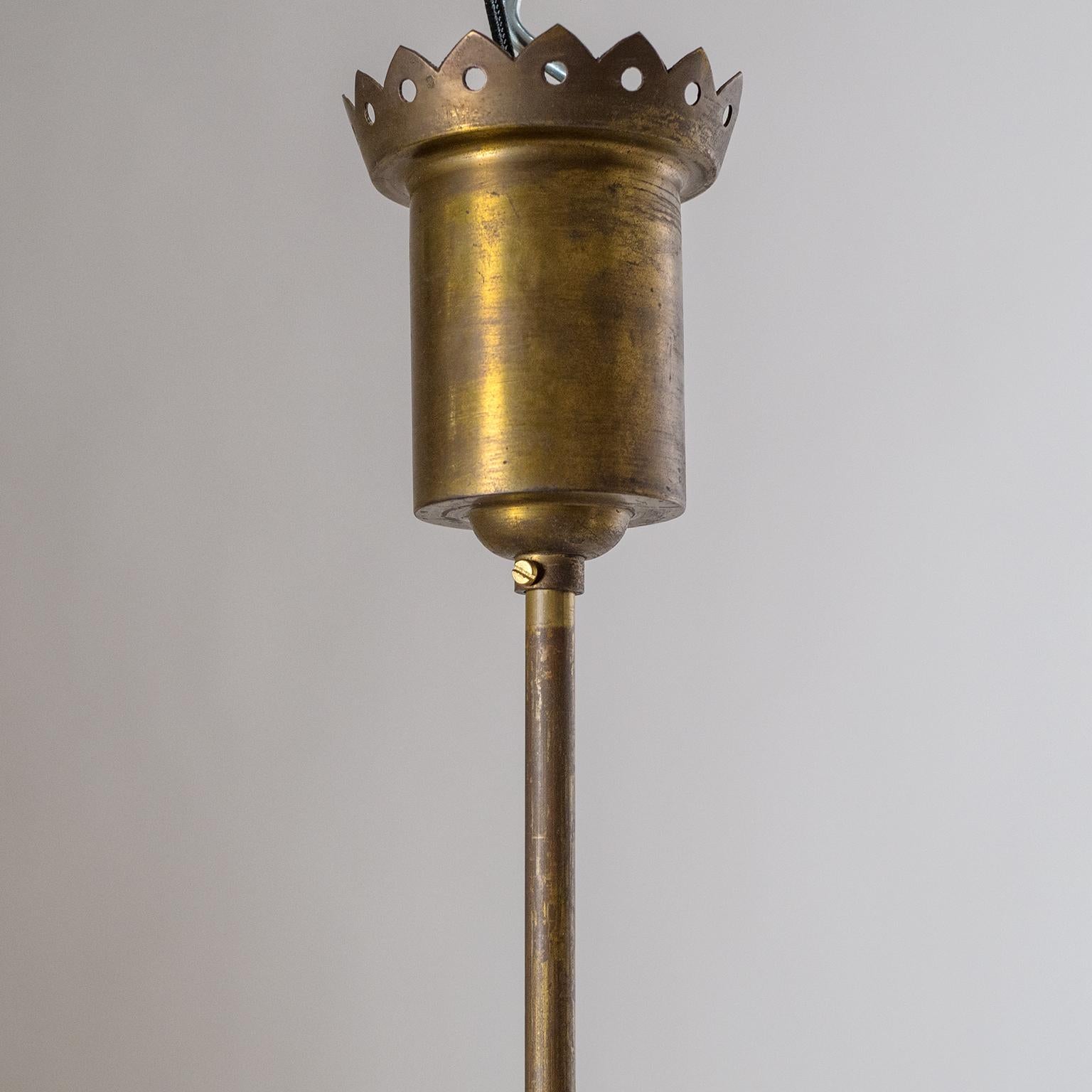 Italian Brass Chandelier, circa 1937, Pietro Chiesa 2