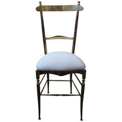 Italienischer Chiavari Campanino Stuhl aus Messing von Di Sanguineti:: um 1960