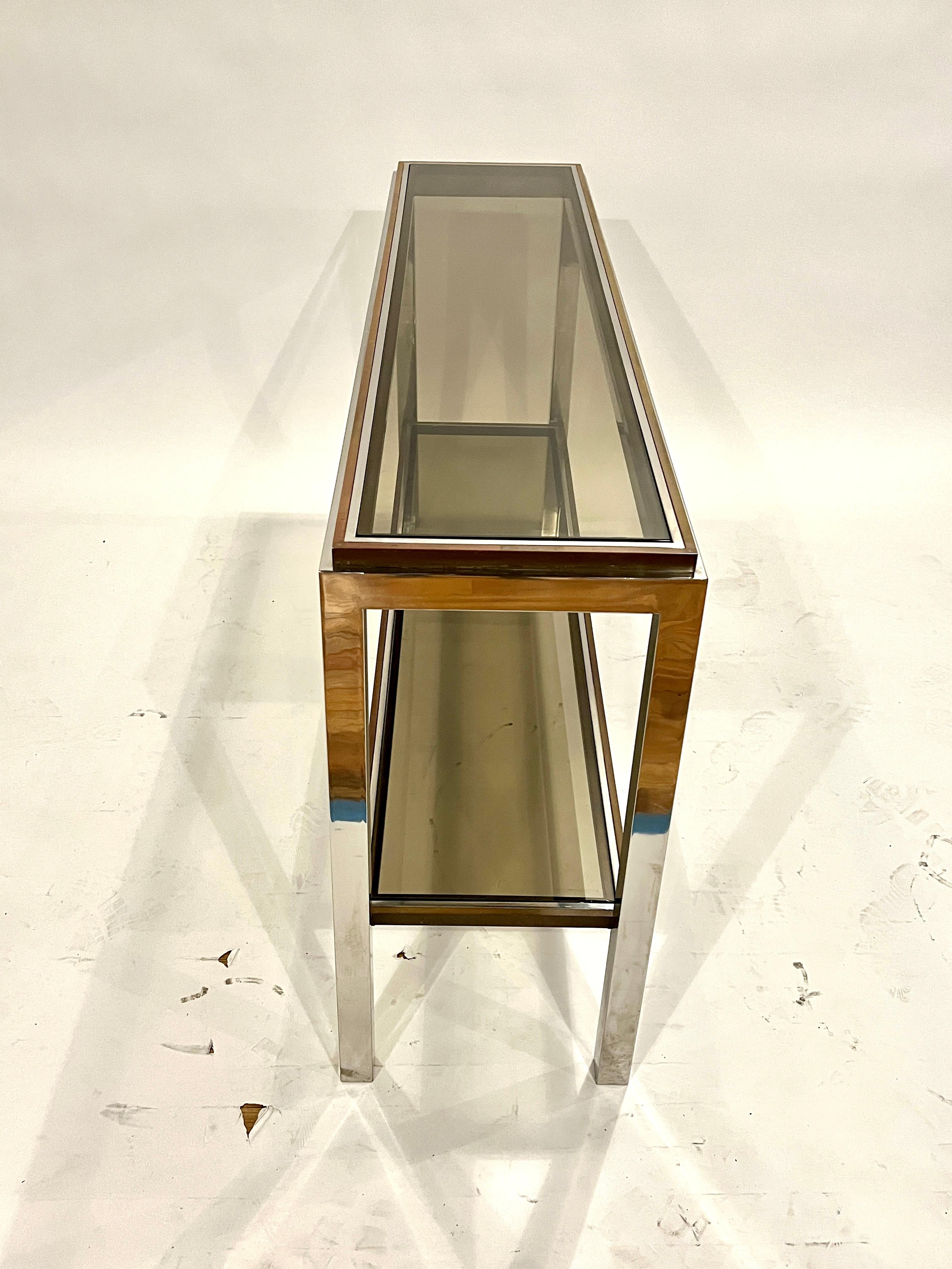 Flaminia Console table by Willy Rizzo In Good Condition For Sale In Chicago, IL