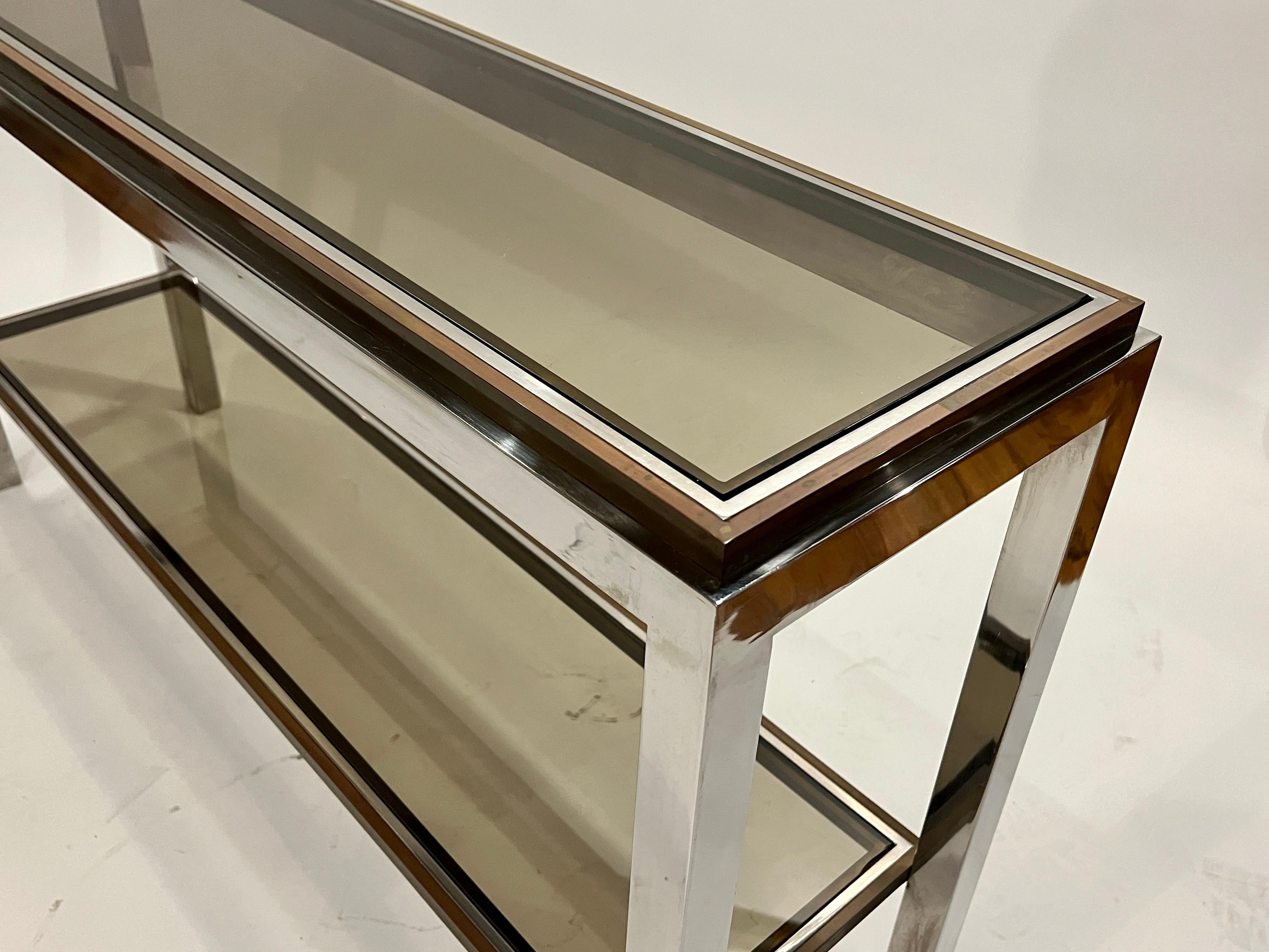 Flaminia Console table by Willy Rizzo For Sale 1