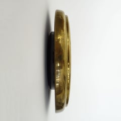Italian Brass circular wall mirror 1960s