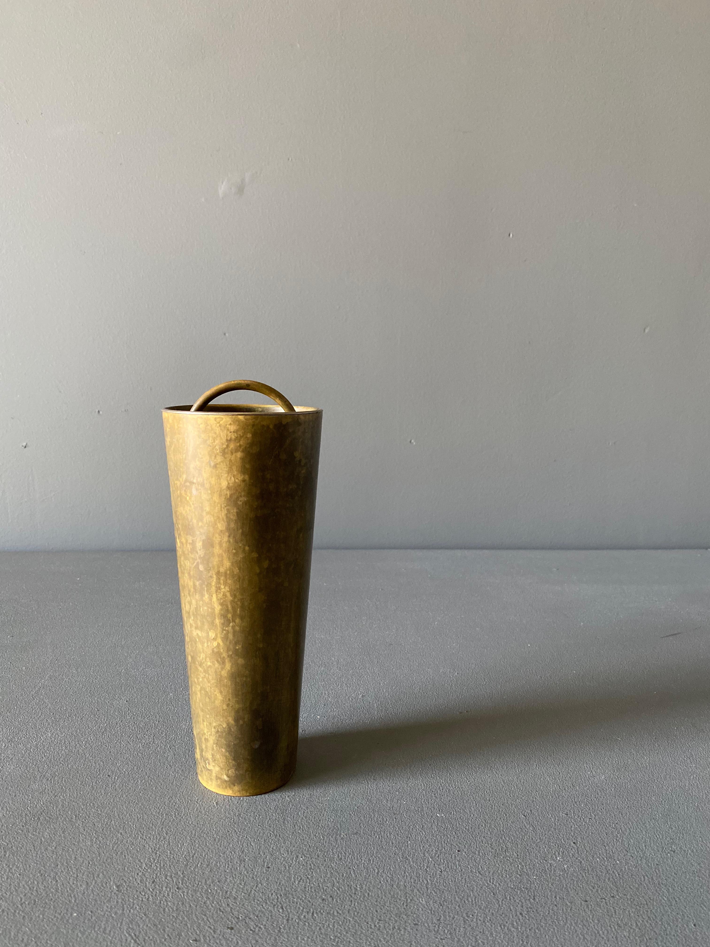 Mid-Century Modern Italian Brass Cocktail Shaker