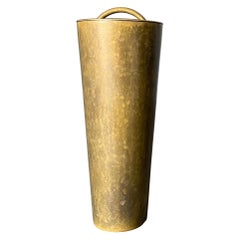Retro Italian Brass Cocktail Shaker