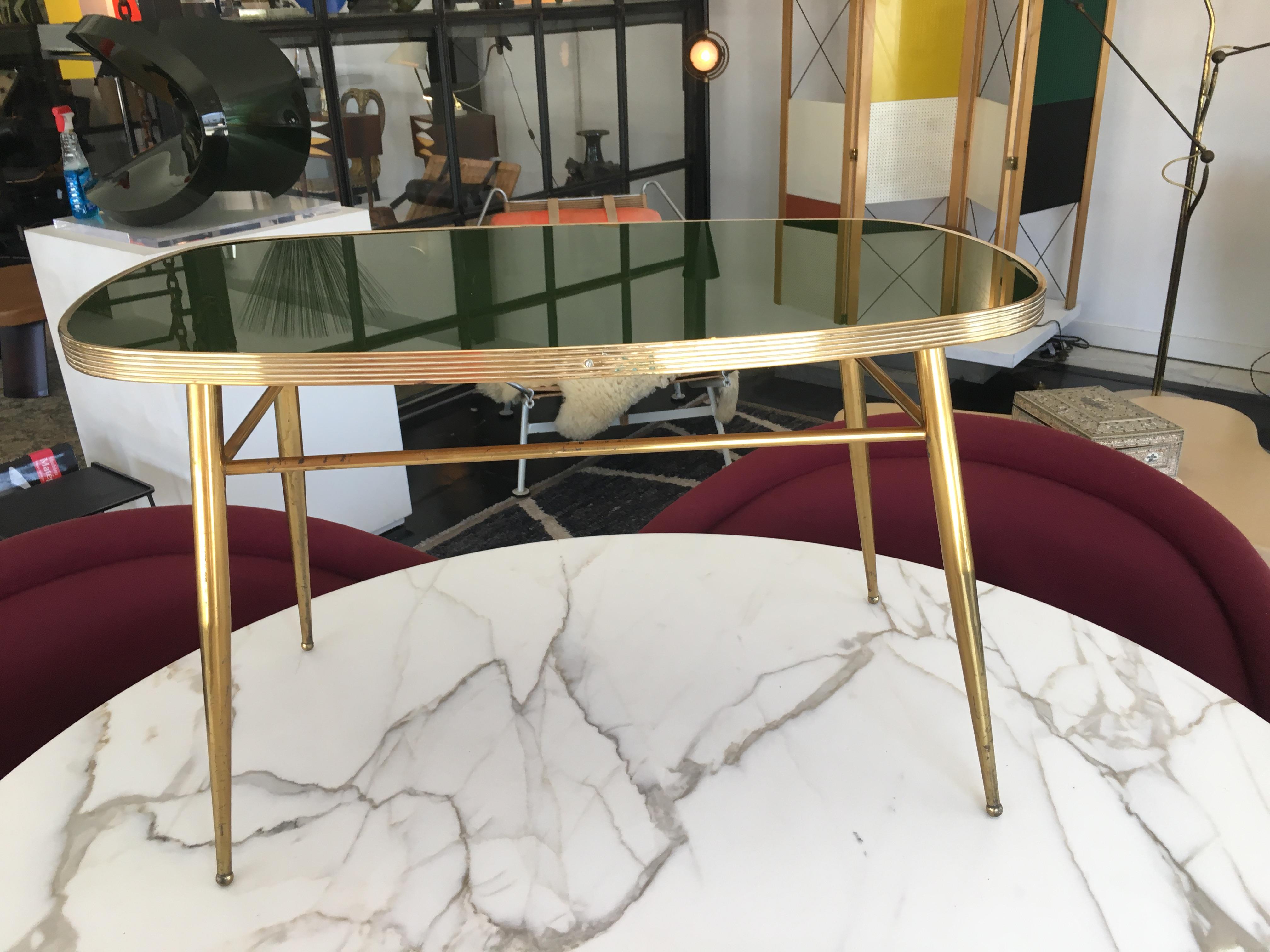 20th Century Italian Brass Coffee or Side Table