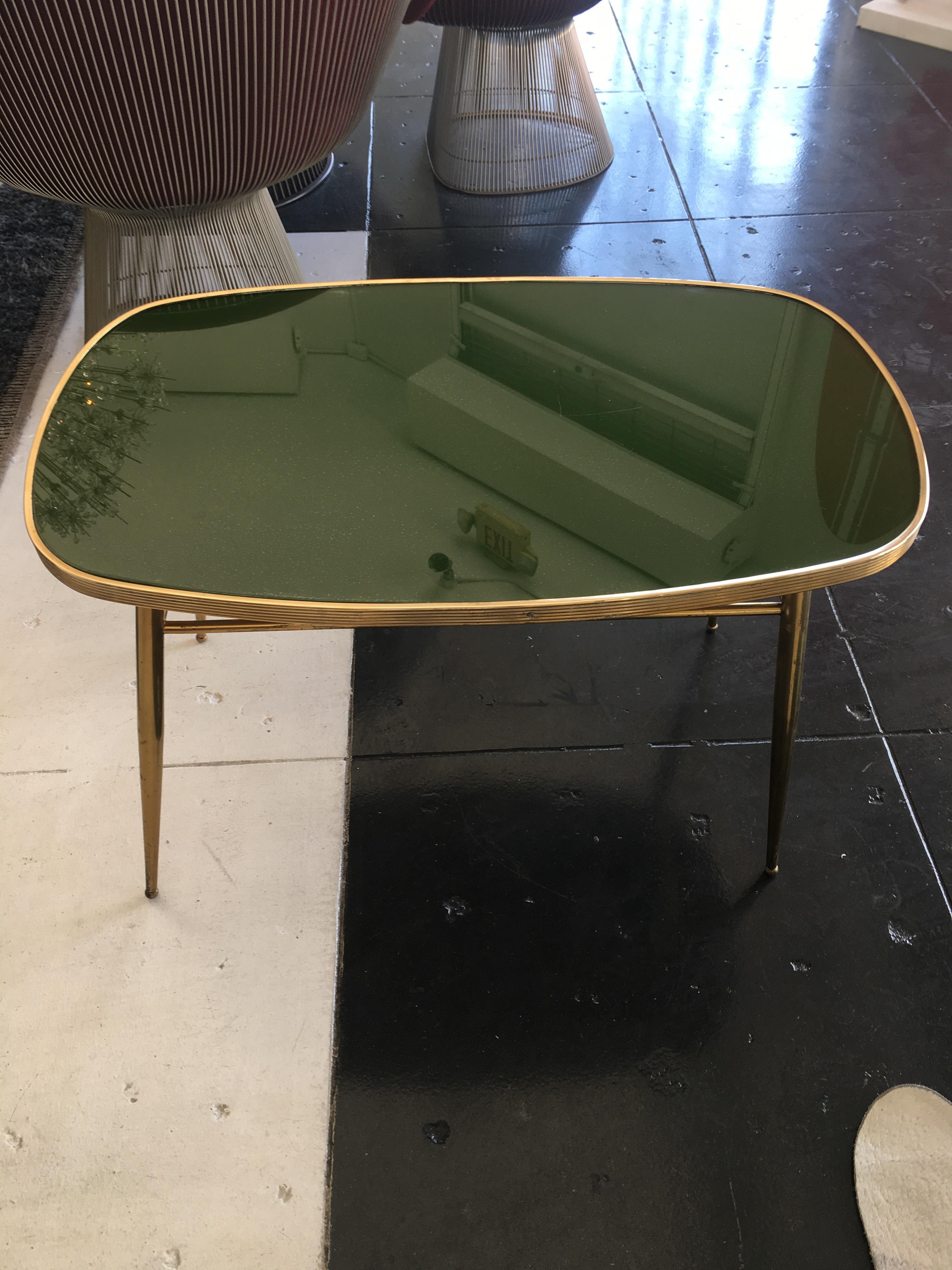 Italian Brass Coffee or Side Table 1