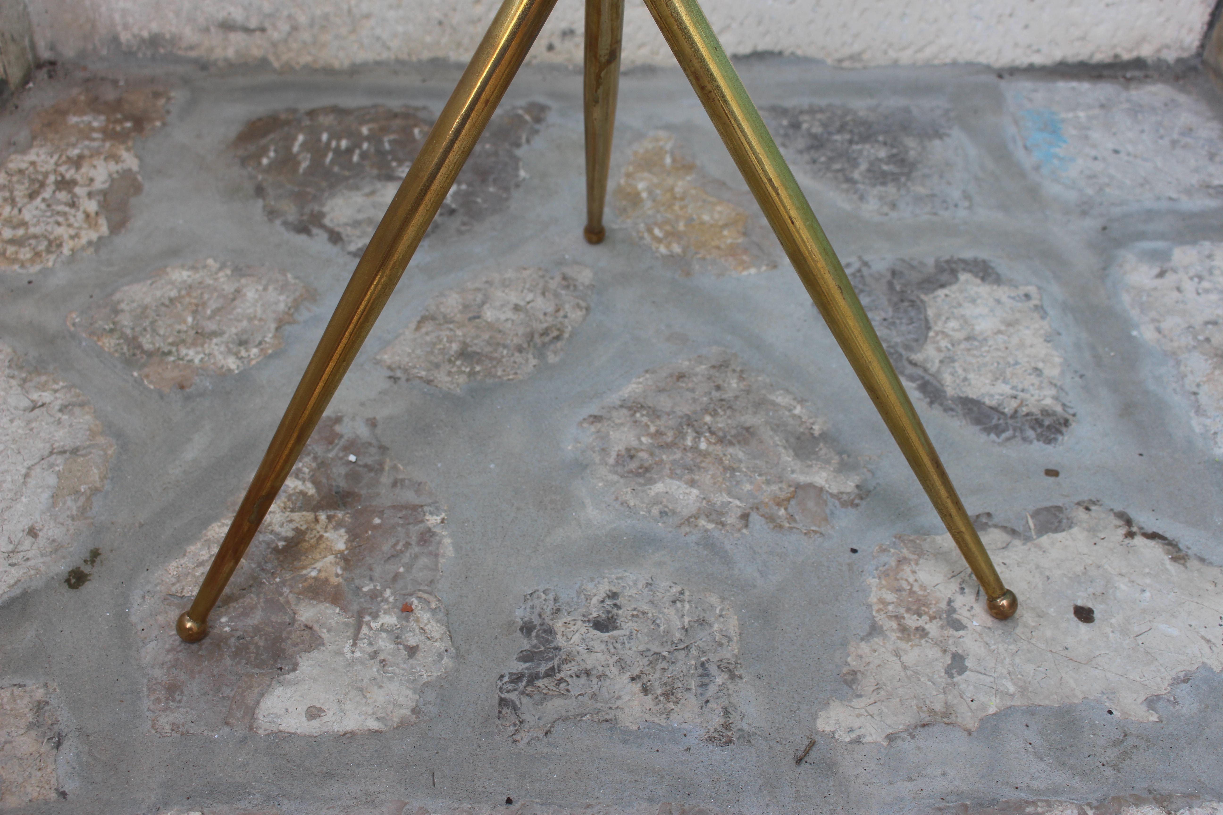 Italian Brass Coffee Table or Side Table 1