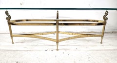 Brass Coffee Table with Koi Fish