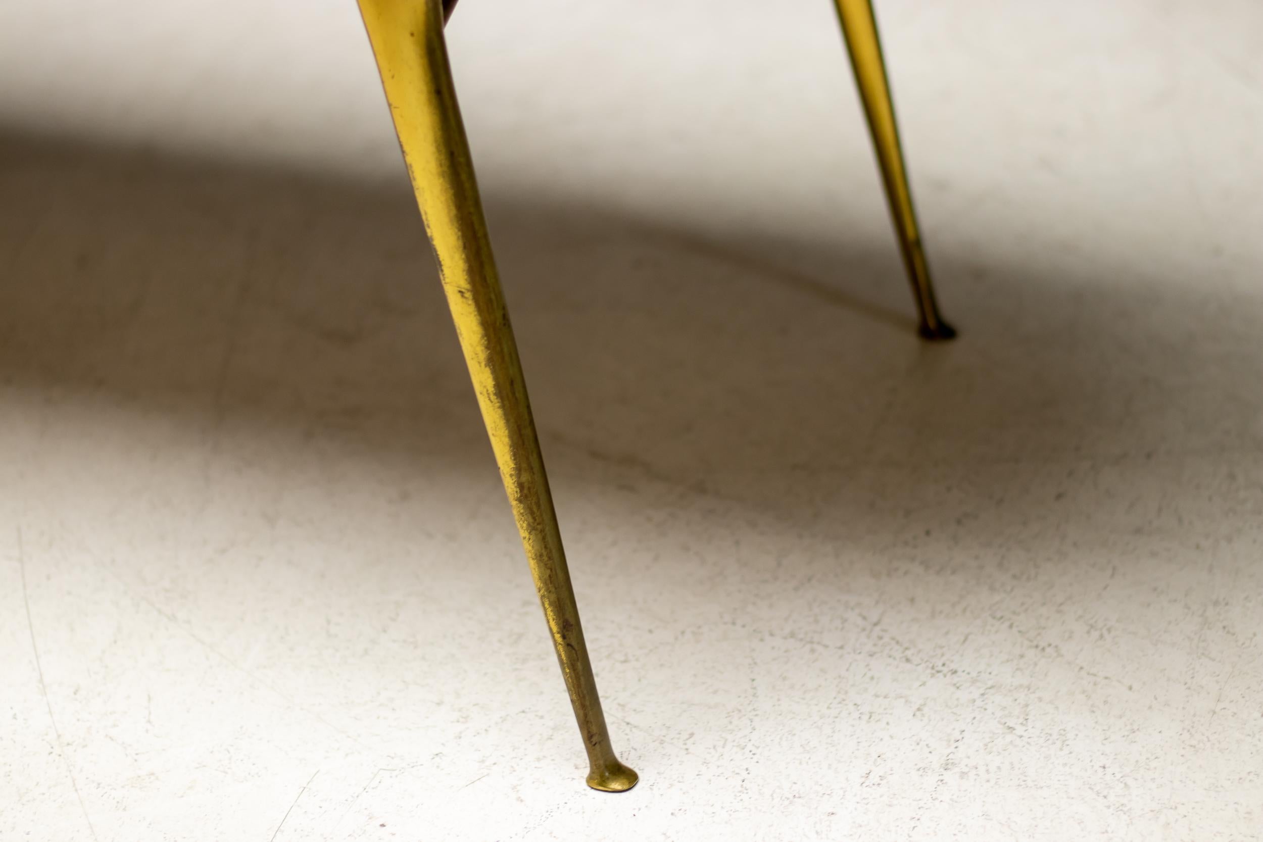 Table basse italienne avec plateau en marbre, 1960 Bon état - En vente à Dronten, NL