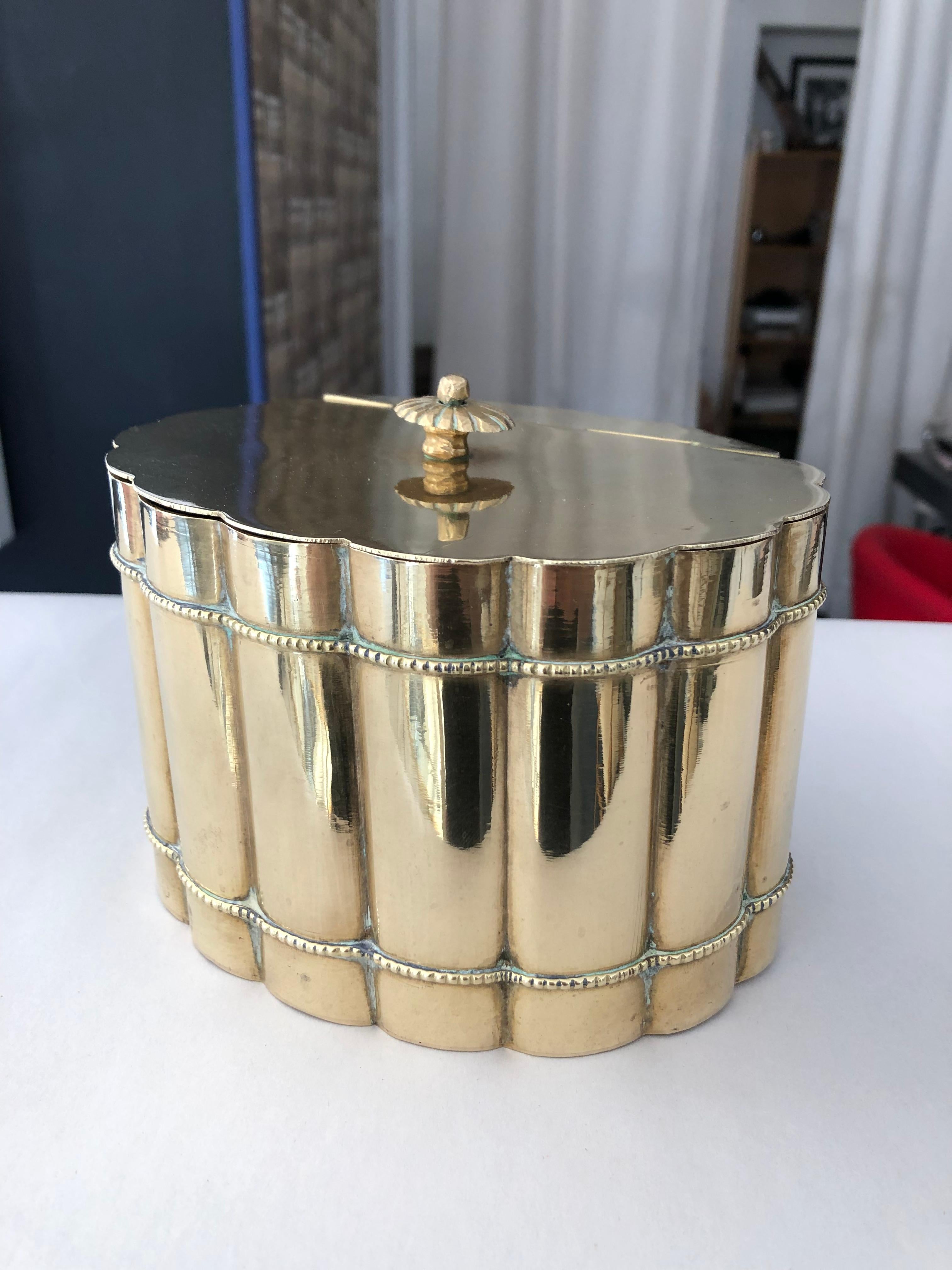 Mid-Century Modern Italian Brass Decorative Box