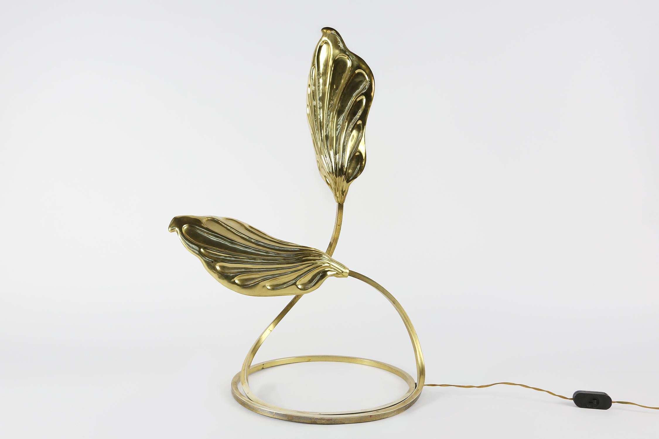 Mid-Century Modern Italian Brass Desk Lamp by Carlo Giorgi & Tommaso Barbi for Bottega Gadda, 1960s For Sale