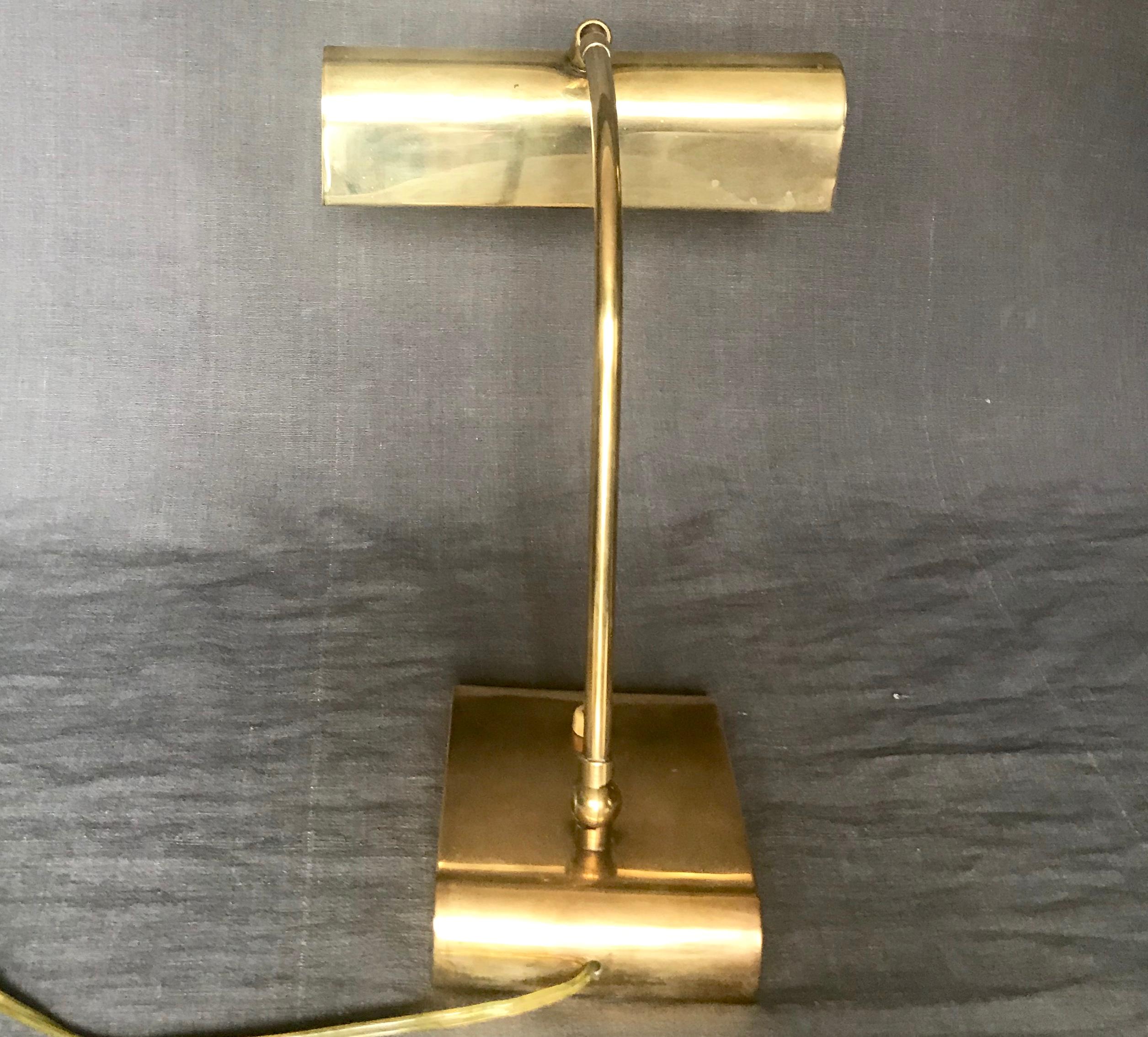 20th Century Italian Brass Desk Lamp
