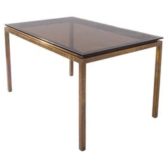 Italian brass Dining table in Art Deco style