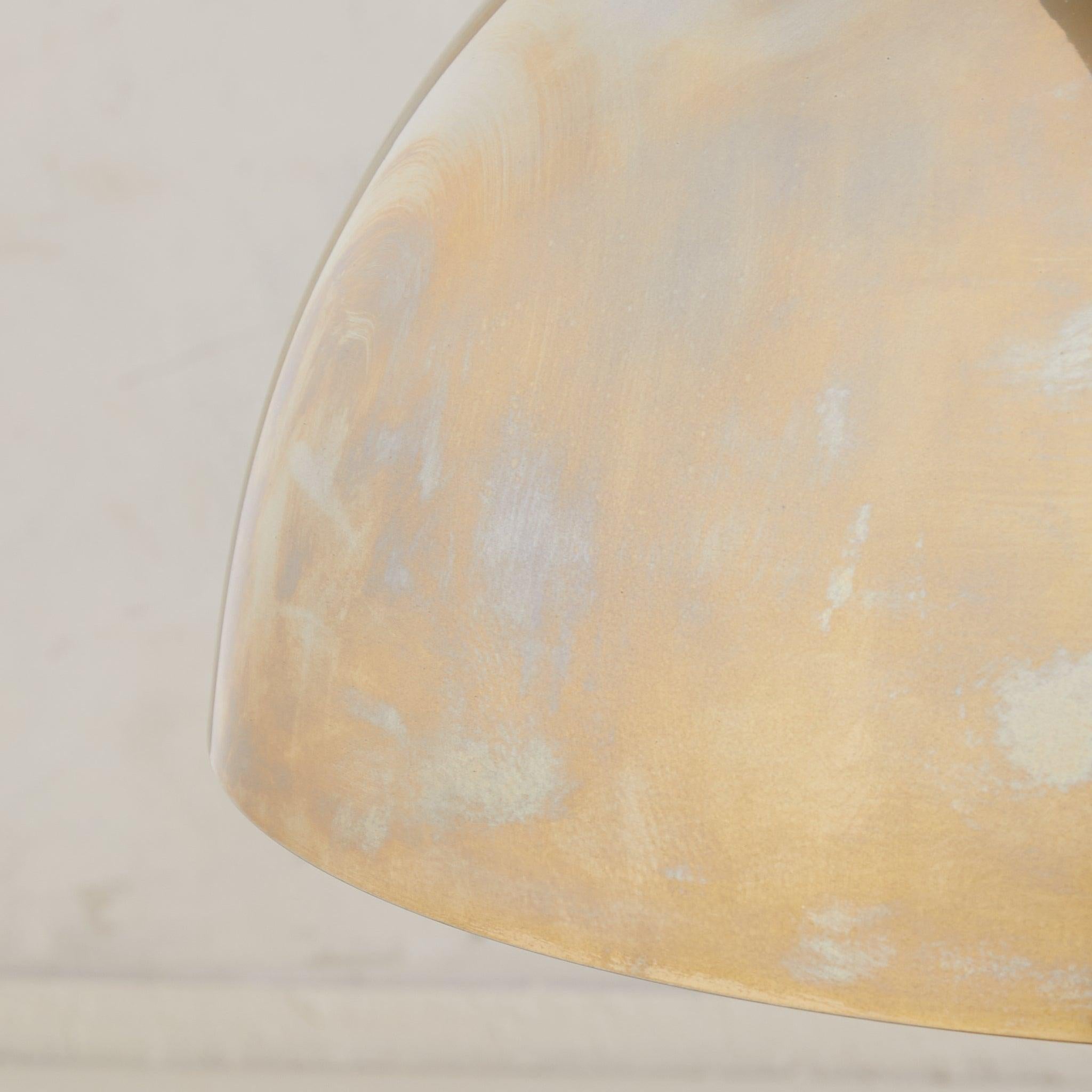 Mid-20th Century Italian Brass Dome Pendant Attributed to Franco Albini for Sirrah, 1968 For Sale