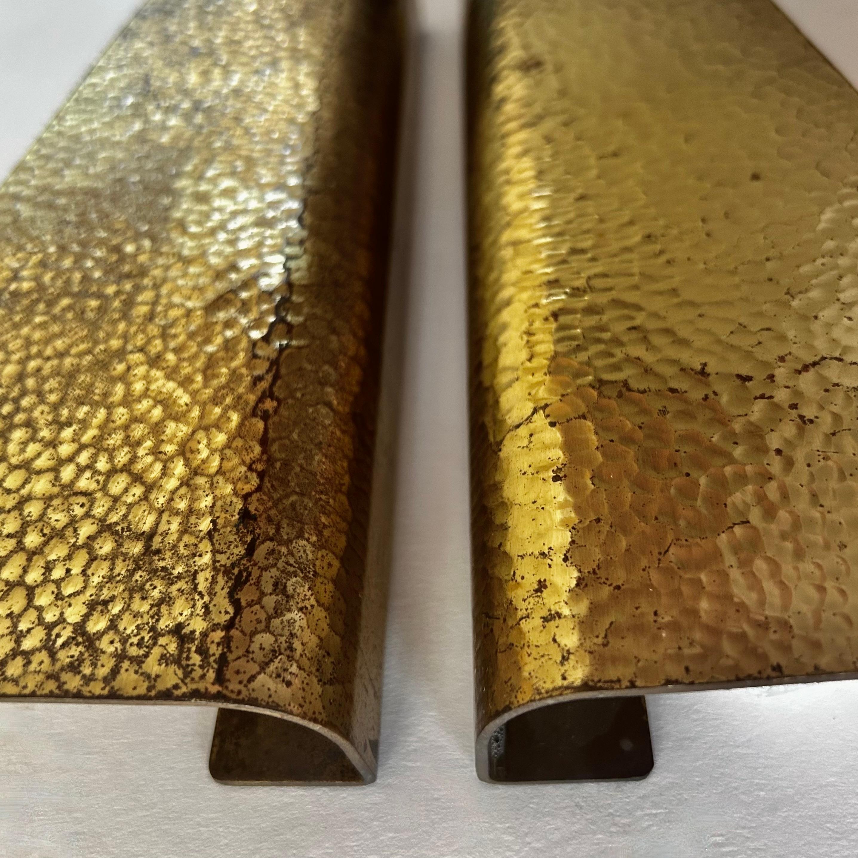 Italiano Maniglie per porte in ottone italiano anni '50 in vendita