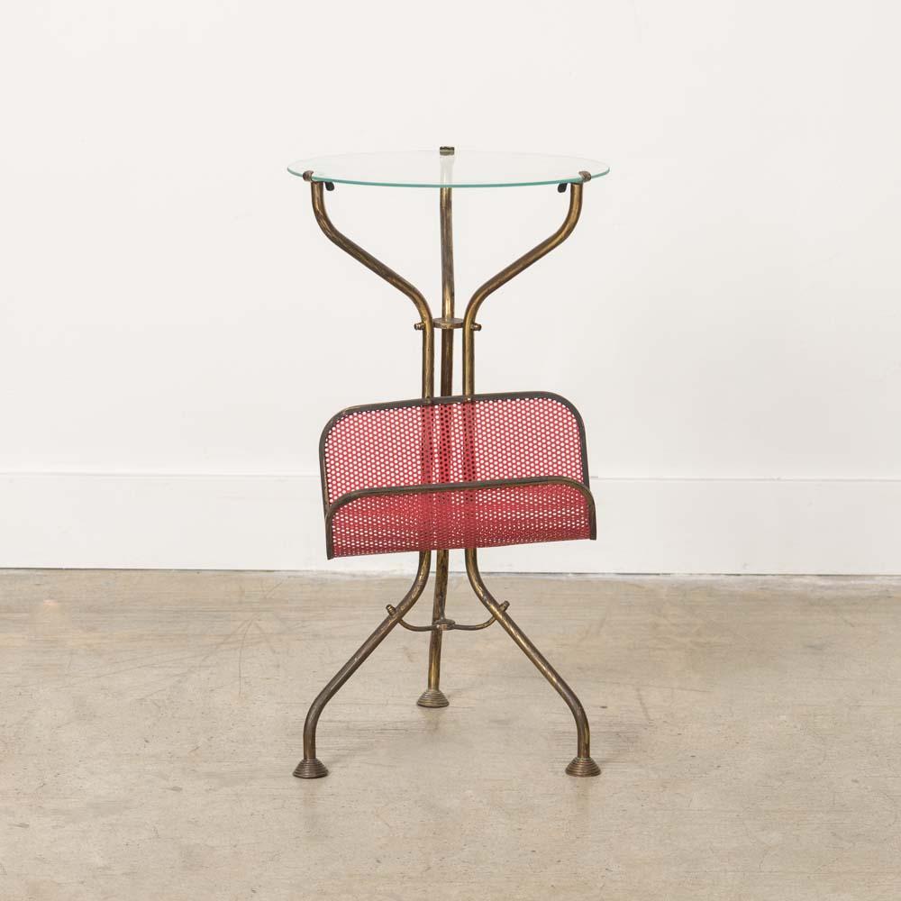 Mid-20th Century Italian Brass Drink Table For Sale