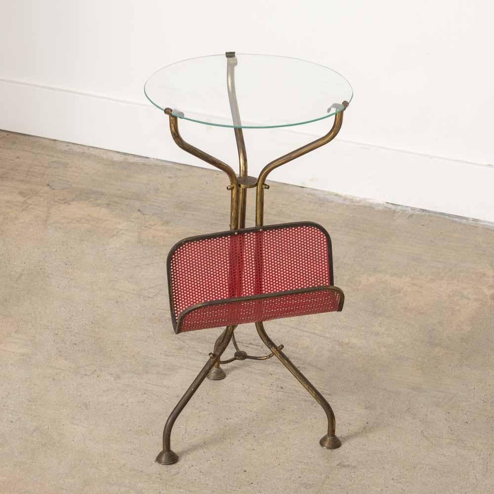 Italian Brass Drink Table For Sale 3