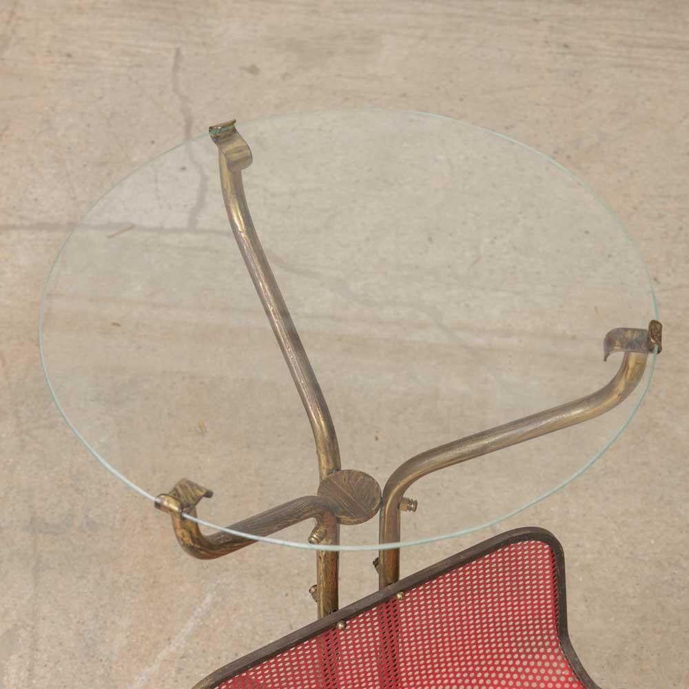 Italian Brass Drink Table For Sale 4