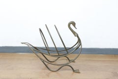 Porte-revues canard italien en laiton