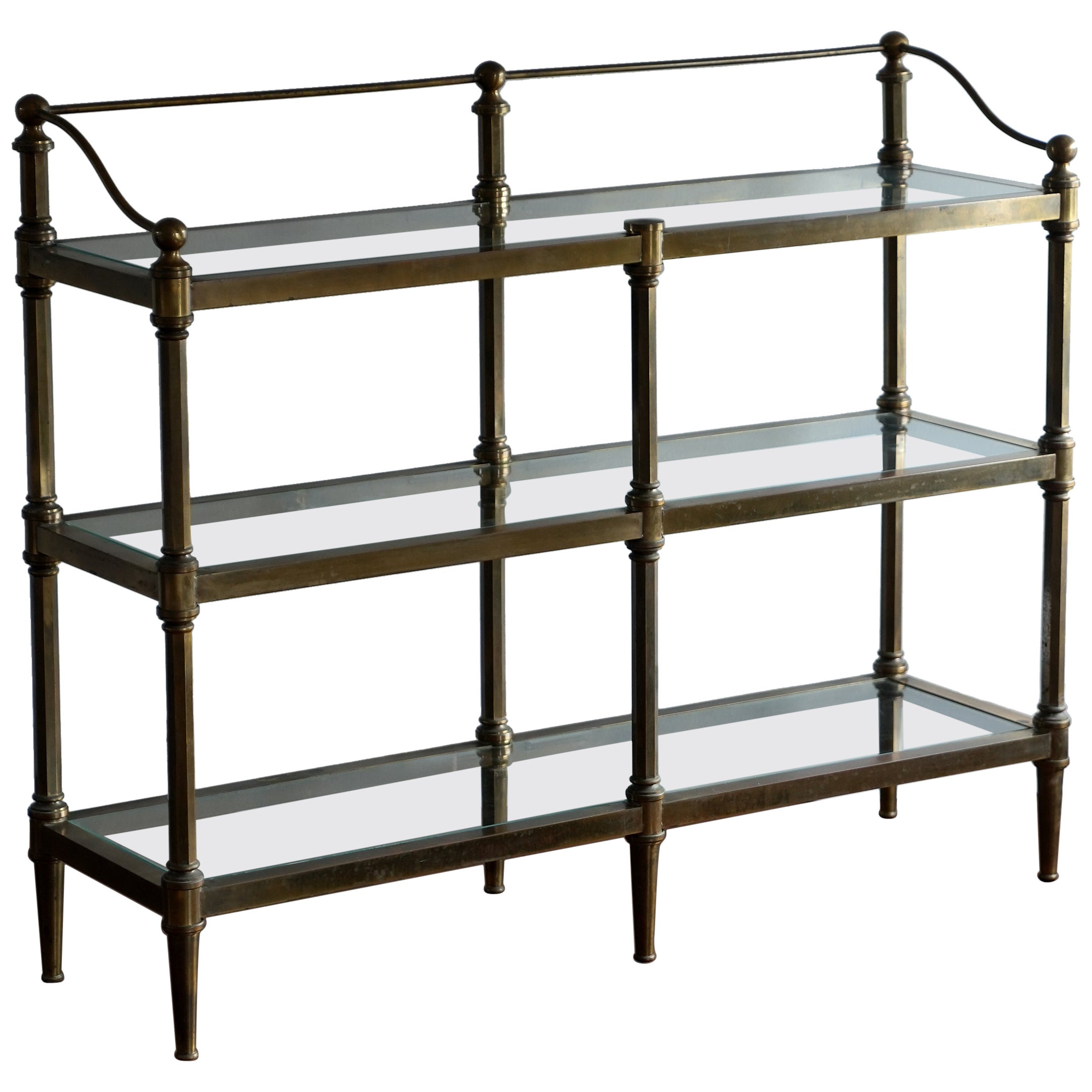 Italian Brass Etagere