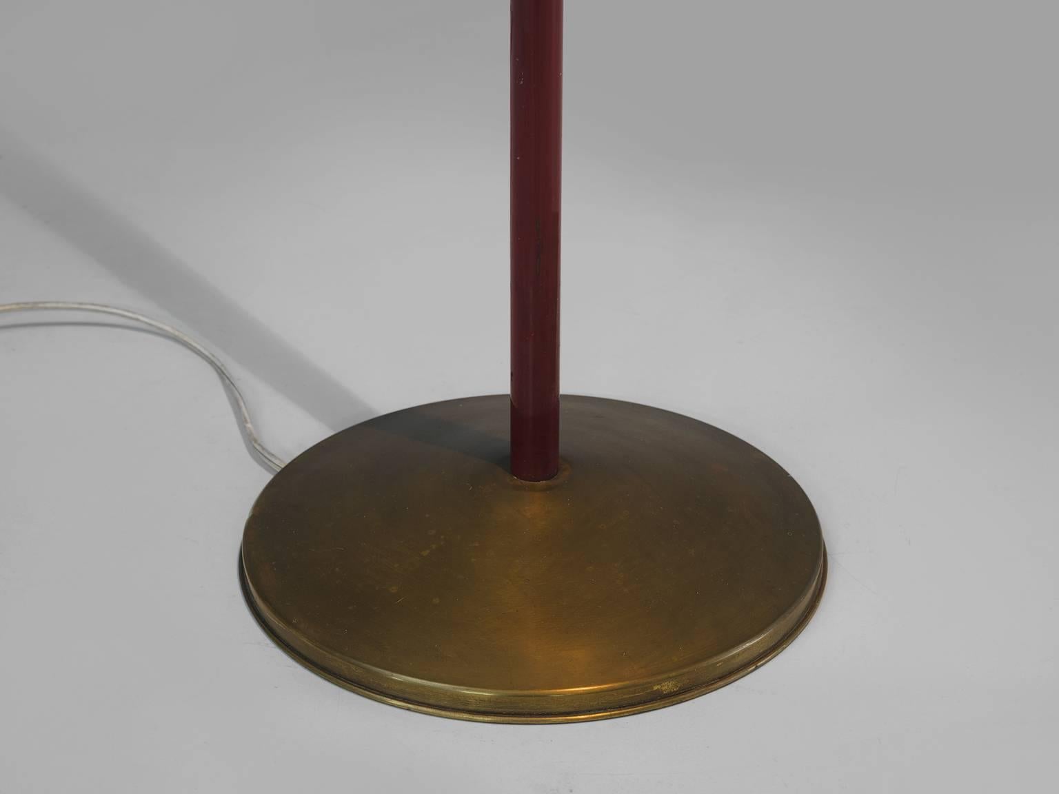 Metal Italian Brass Floor Lamp, 1950