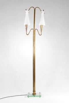 Italian Brass Floor Lamp, 1950s