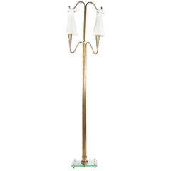 Vintage Italian Brass Floor Lamp, 1950s