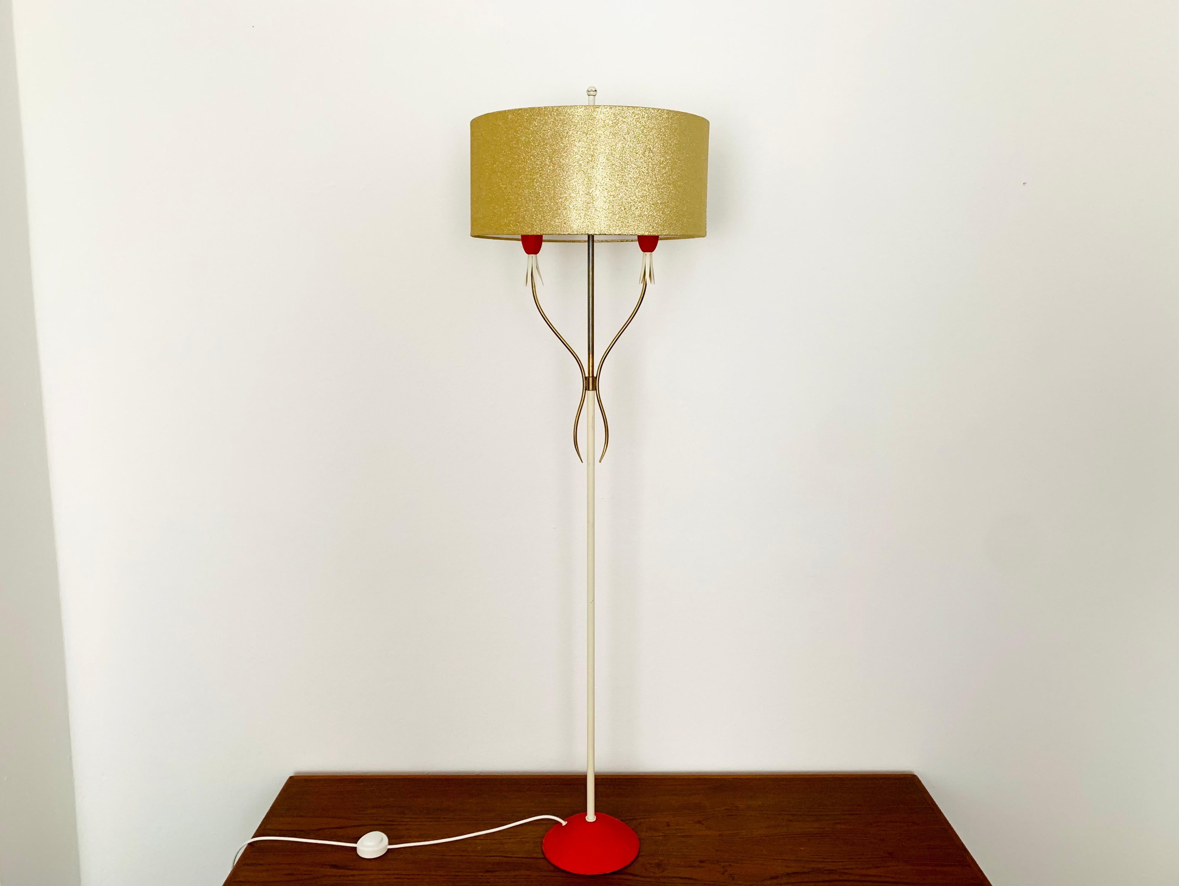 Mid-20th Century Italian Brass Floor Lamp For Sale