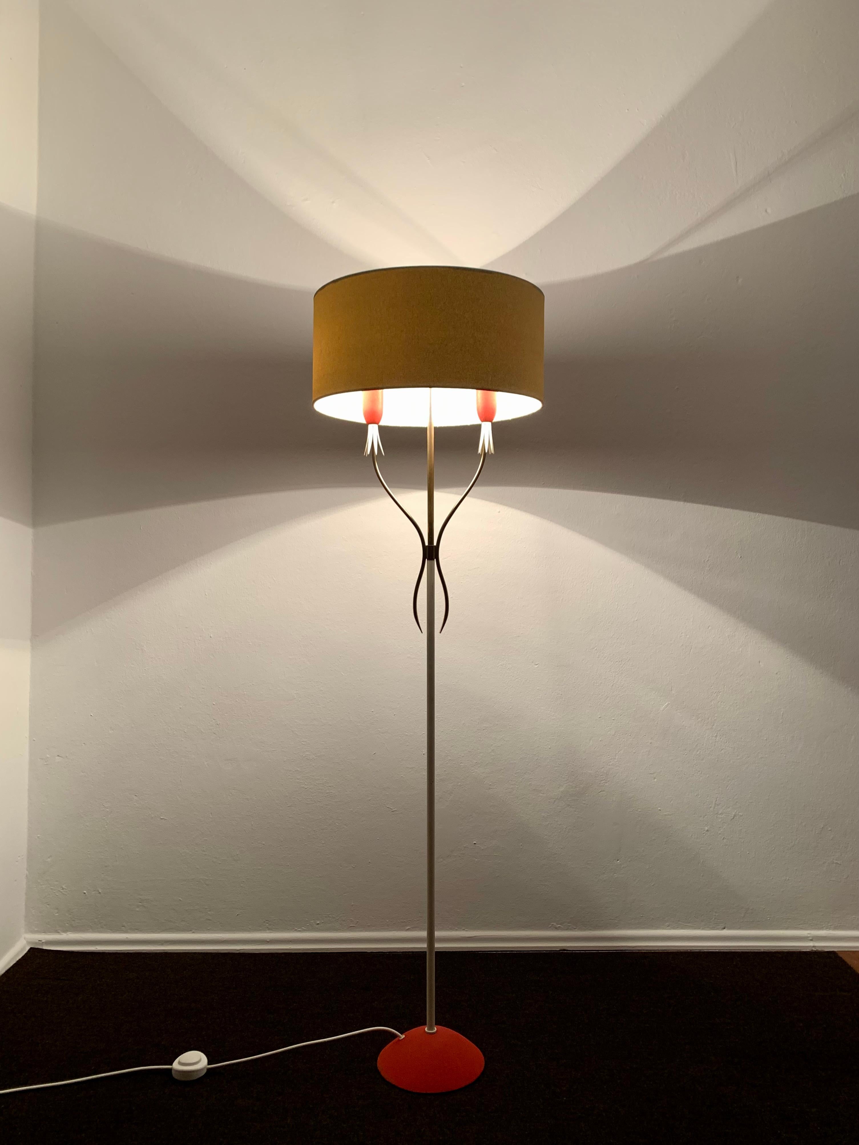 Italian Brass Floor Lamp For Sale 2