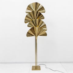 Italian Brass Floor Lamp "Ginkgo" - Barbi Style Lighting
