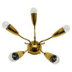Italian Brass Flush Lamp