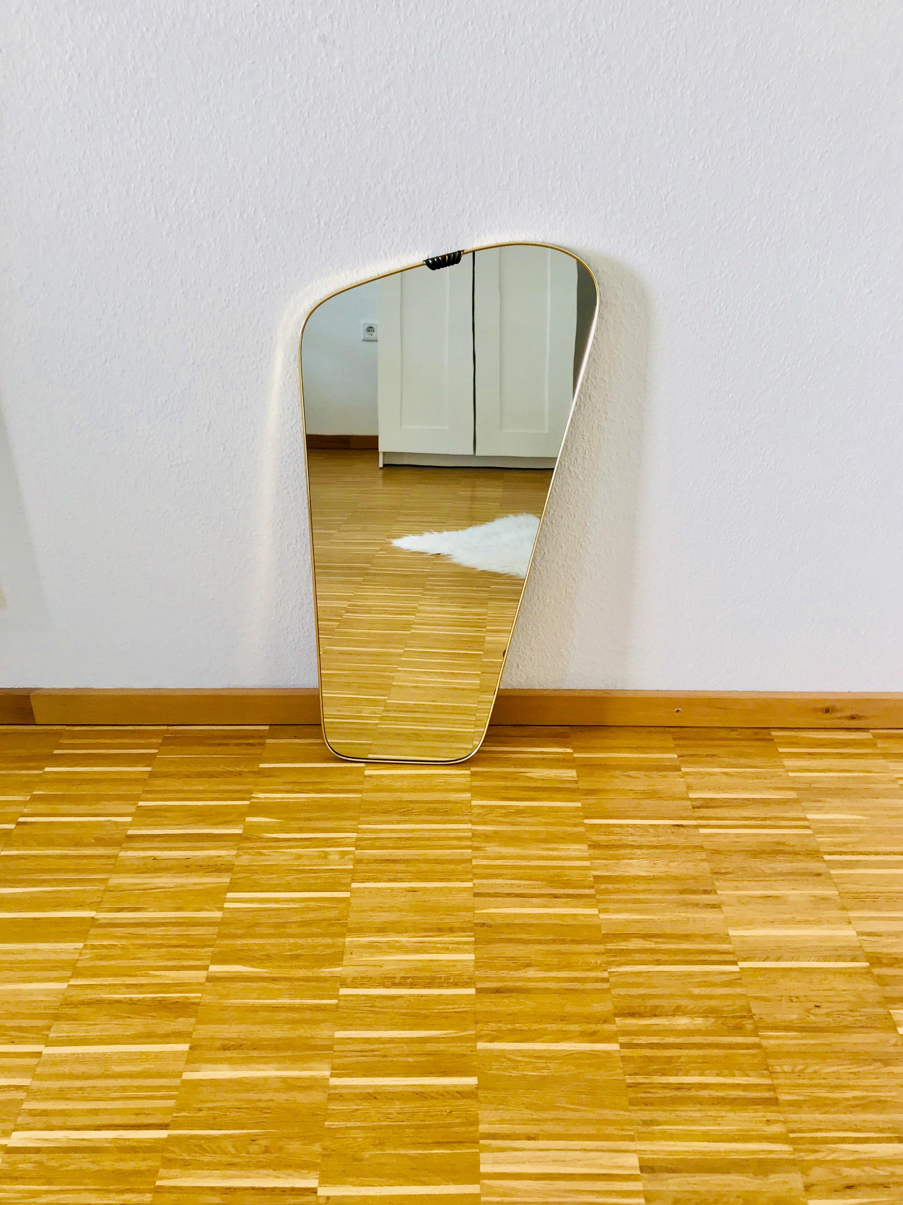 wood framed mirror