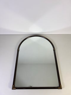 Italian Brass Framed Wall Mirror, 1960s, Italy