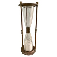 Antique Italian Brass Hour Glass or Sand Timer