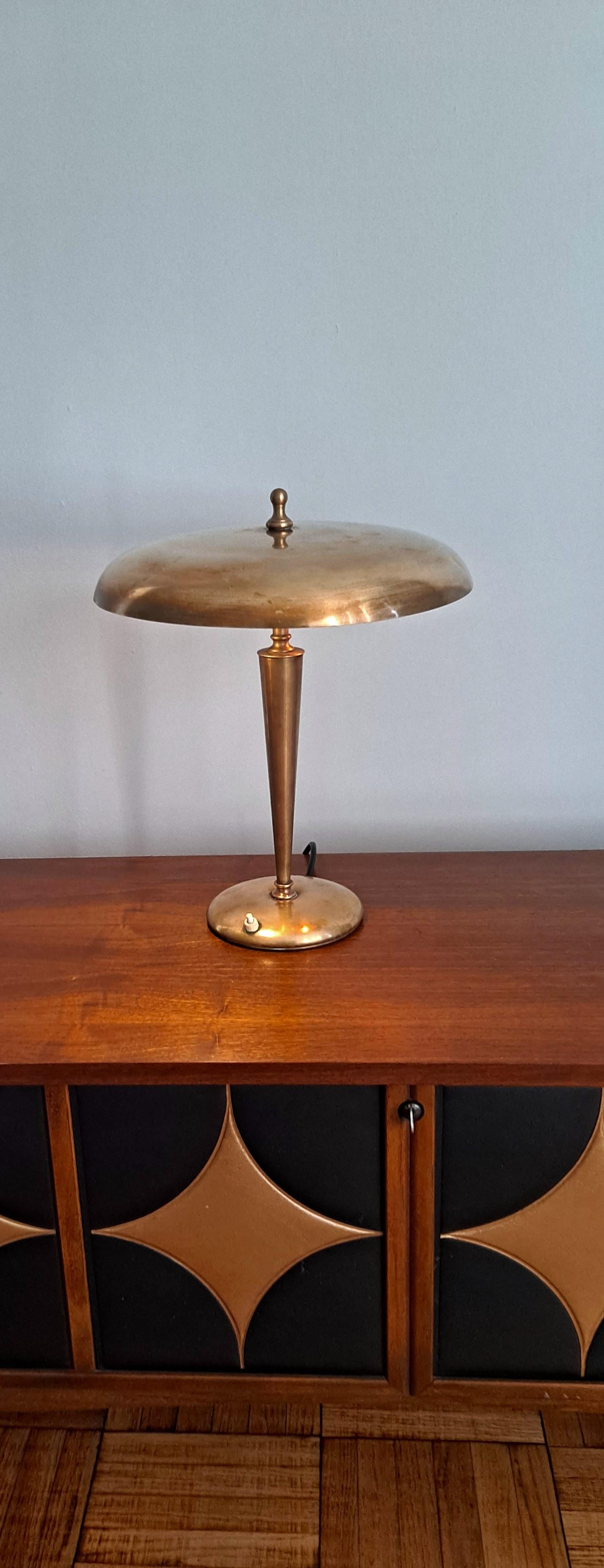 Italian Brass Lamp in Style of Arredoluce For Sale 5