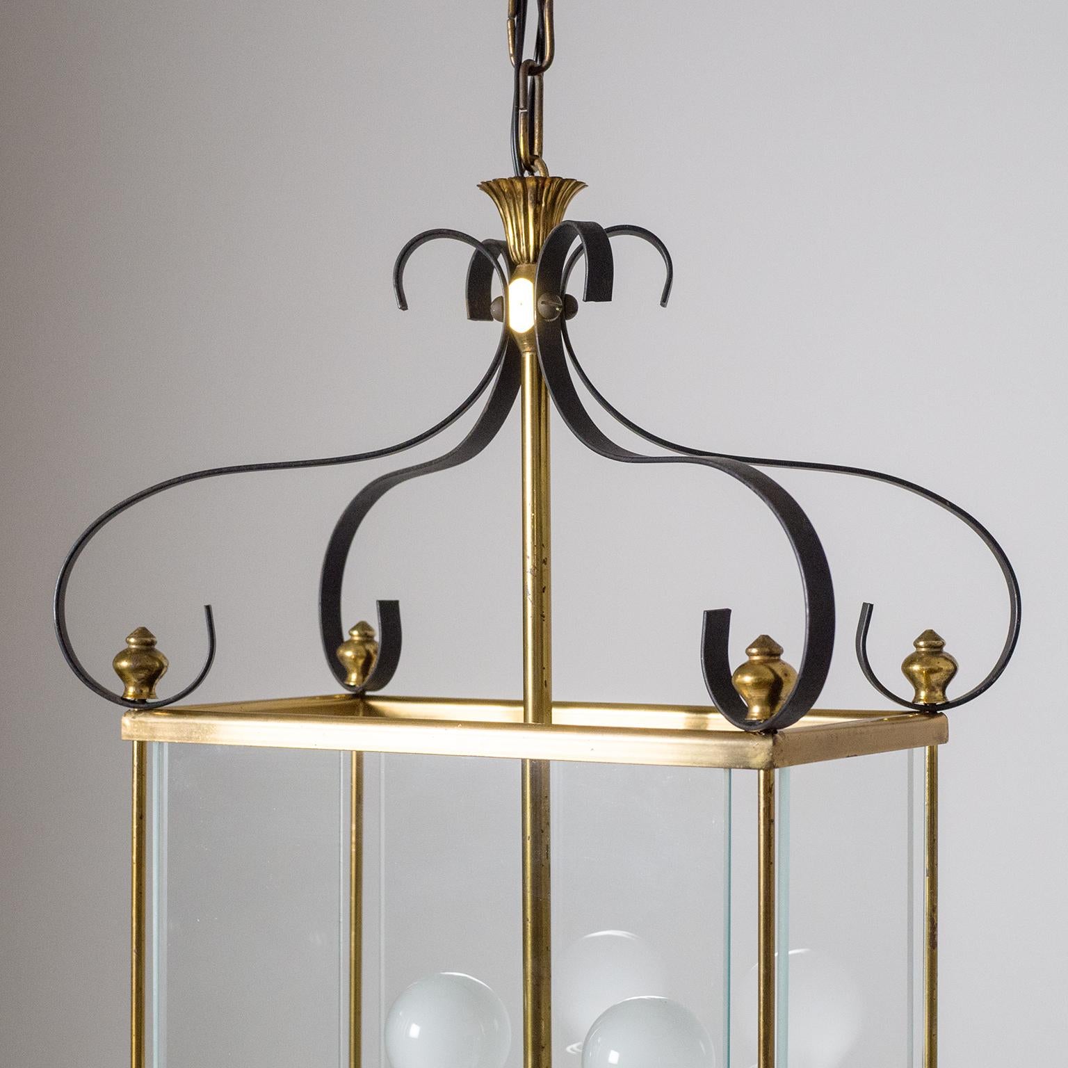 Italian Brass Lantern, circa 1960 3