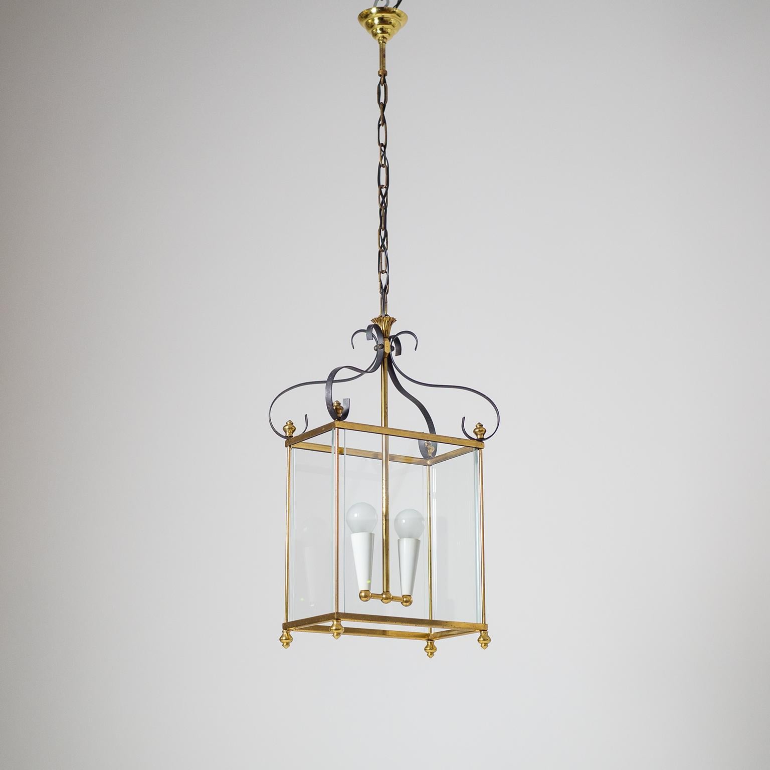 Italian Brass Lantern, circa 1960 11