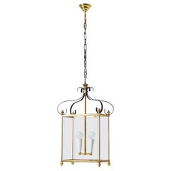 Italian Brass Lantern, circa 1960