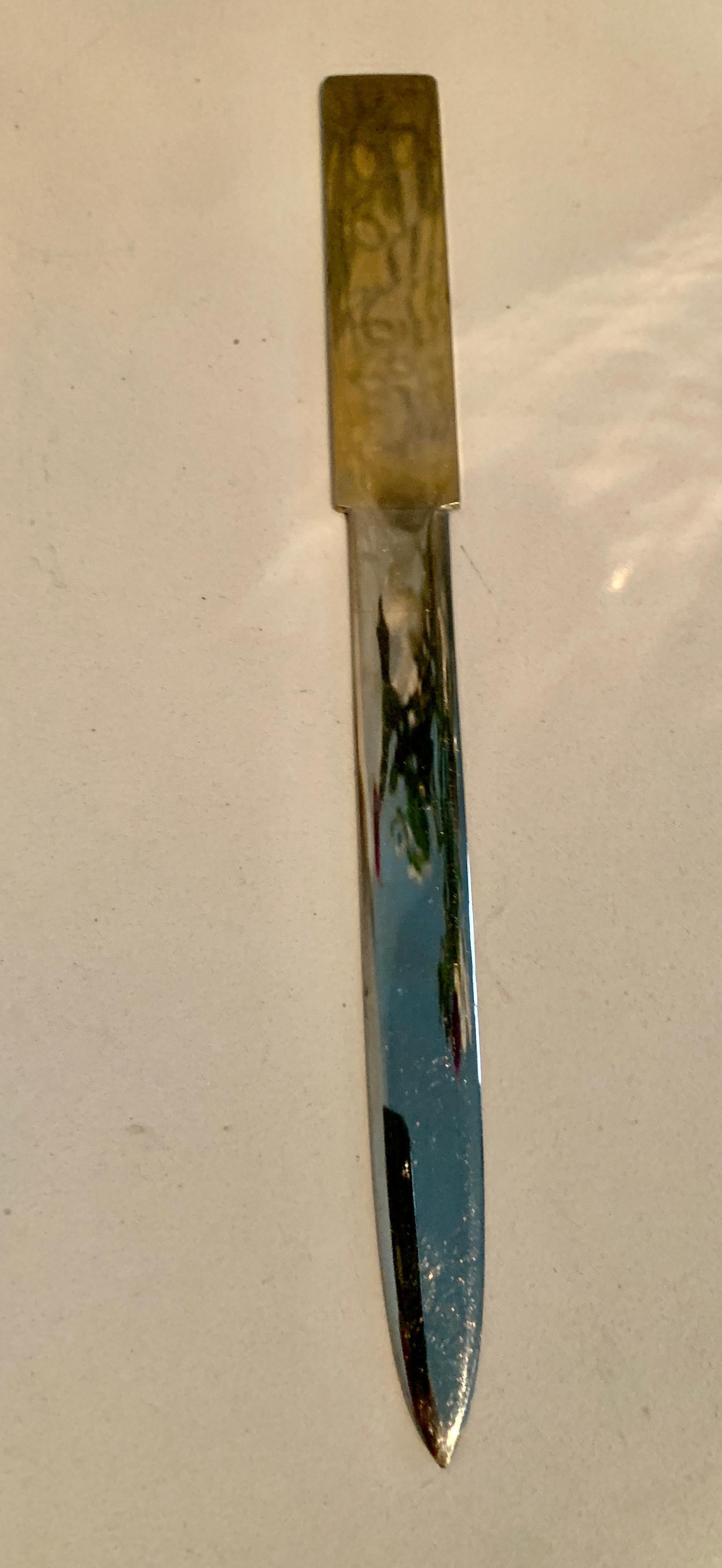 Italian Brass Letter Opener In Good Condition For Sale In Los Angeles, CA