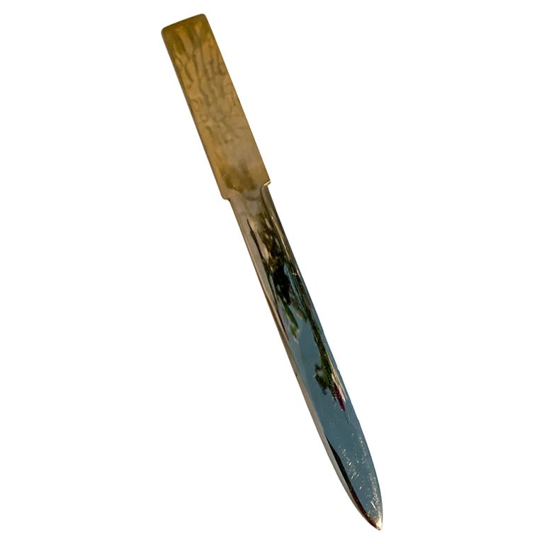 Italian Brass Letter Opener For Sale at 1stDibs