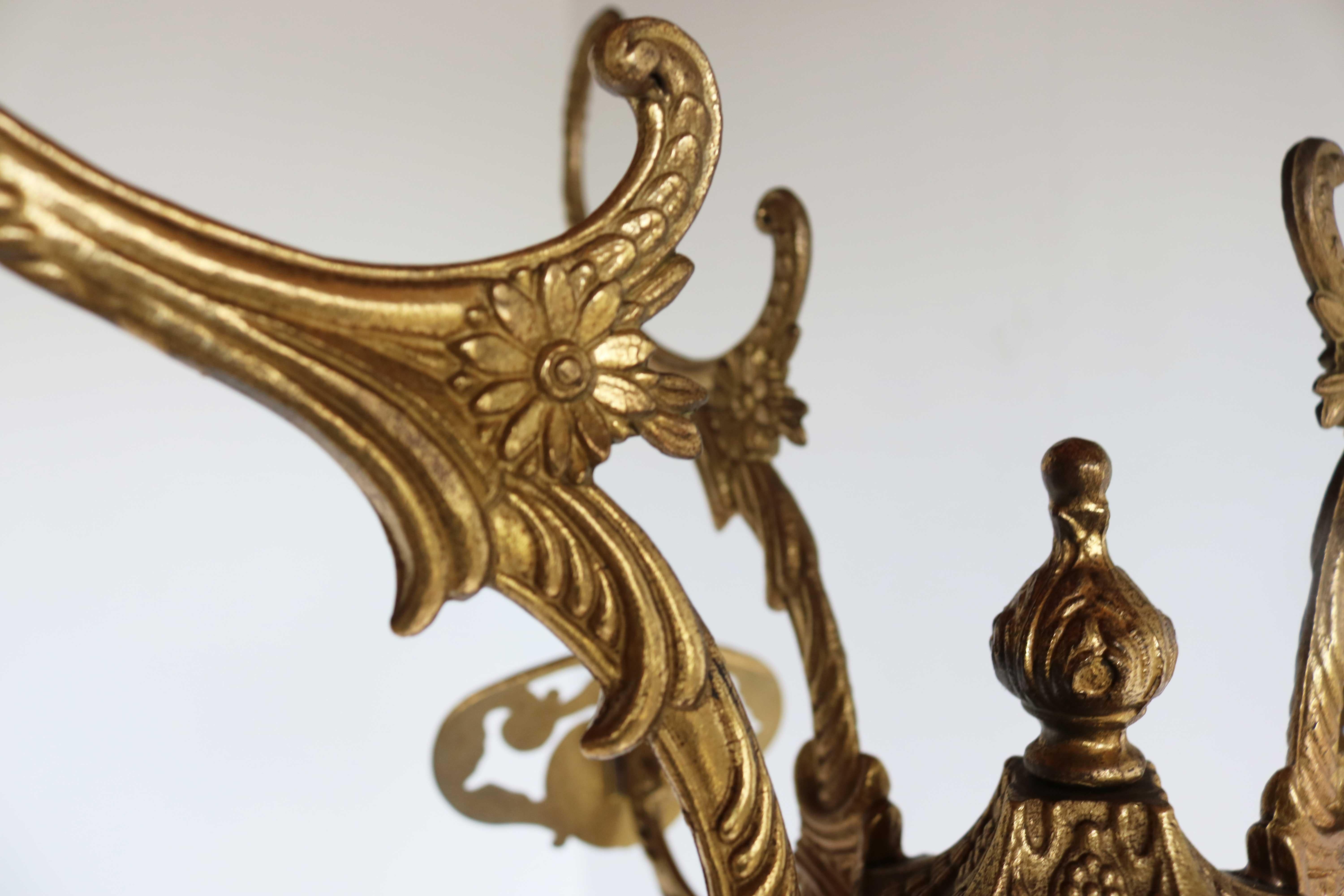 Italian Brass Marble Coat Rack Hall Tree 50s Hallway Hat Rack Onyx Neoclassical In Good Condition In Ijzendijke, NL