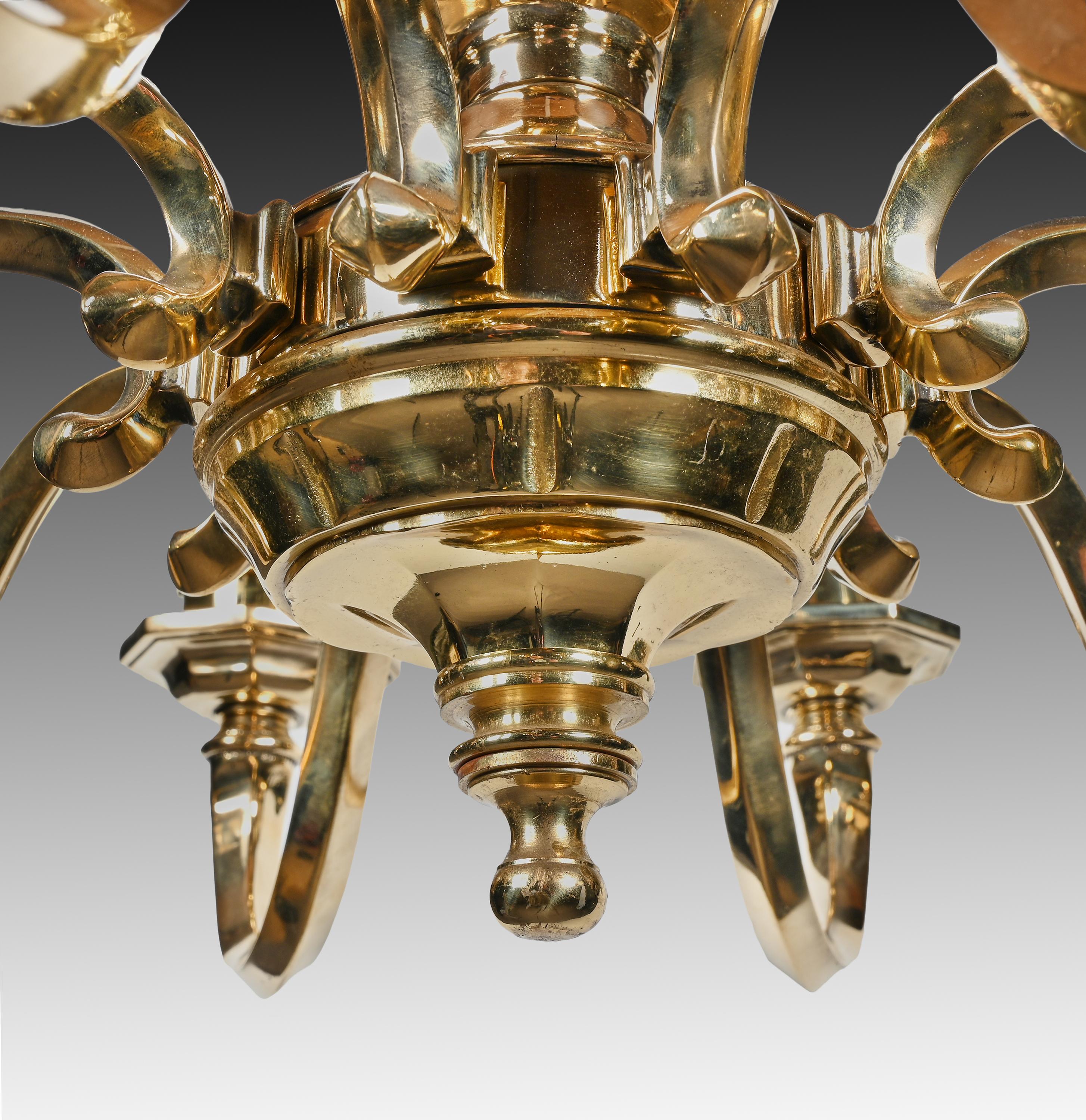 italian brass chandelier
