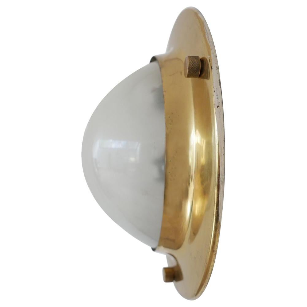 Italian Brass Midcentury 'Tommy' Wall or Ceiling Lights, Luigi Caccia Dominioni