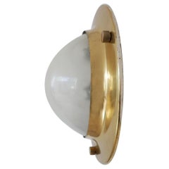 Italian Brass Midcentury 'Tommy' Wall or Ceiling Lights, Luigi Caccia Dominioni