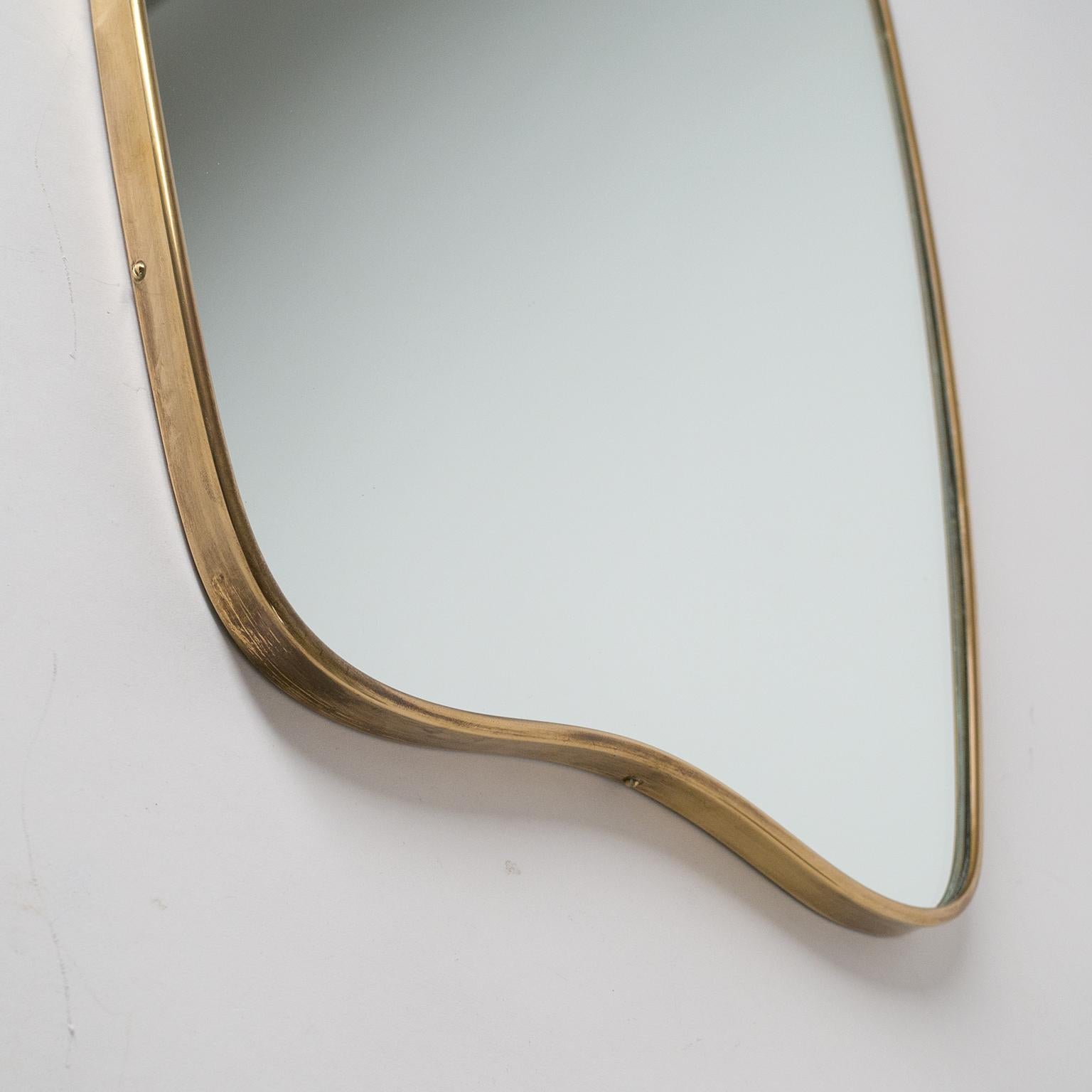 Italian Brass Mirror and Console, circa 1950 3
