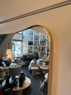 Italian Brass Mirror by Le Lampade