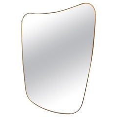 Italian Brass Mirror by Le Lampade