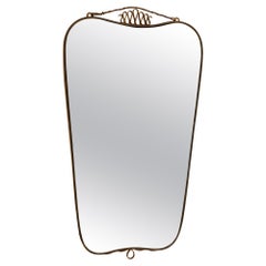 Italian Brass Mirror, c. 1950