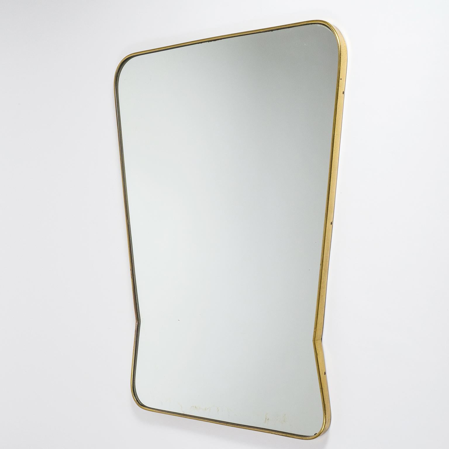 Italian Brass Mirror, circa 1950 5