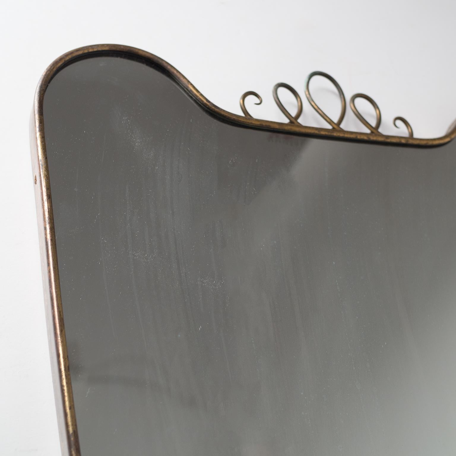 Italian Brass Mirror, circa 1950 3